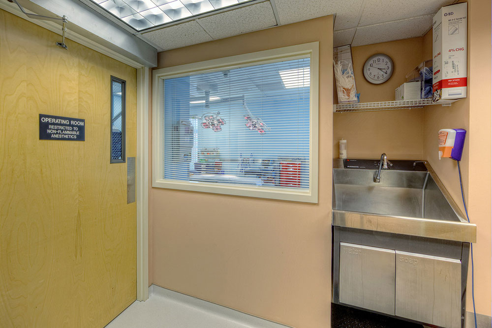 Operating room viewing window